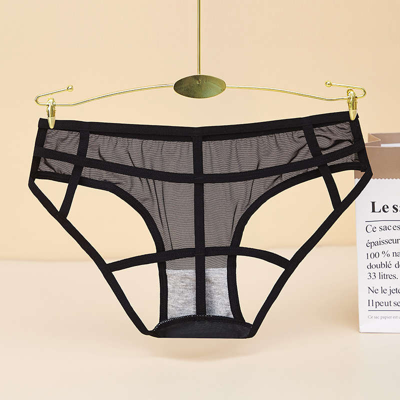 Sexy thin-band cut-out women's underwear, comfortable, soft and breathable mesh fabric, pure seduction and romantic underwear for women, 17596 details Picture
