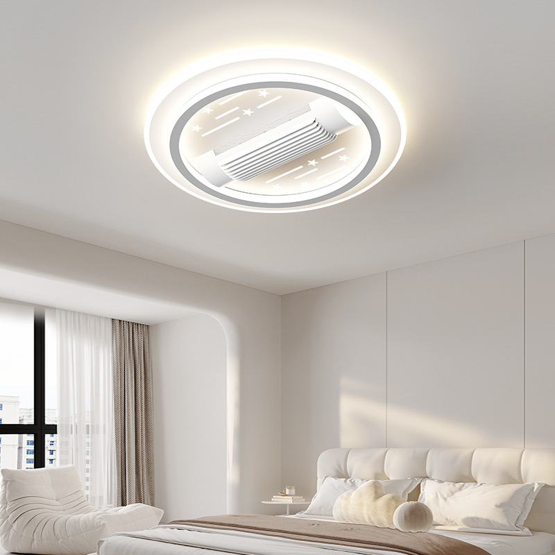 Zhongshan lámpara lámpara de ventilador invisible sin hojas lámpara de sala de estar de espectro completo protector ocular lámpara silenciosa led dormitorio techo Specification image
