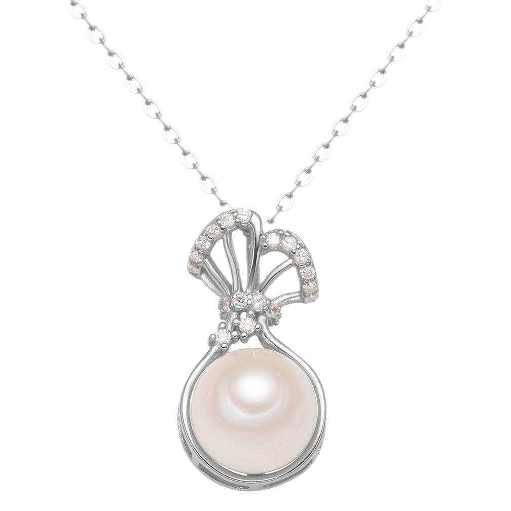 S925 pure silver natural pearl lucky bag necklace, women's light luxury style, niche collarbone chain, 2024 Chinese trend design sense Item Picture