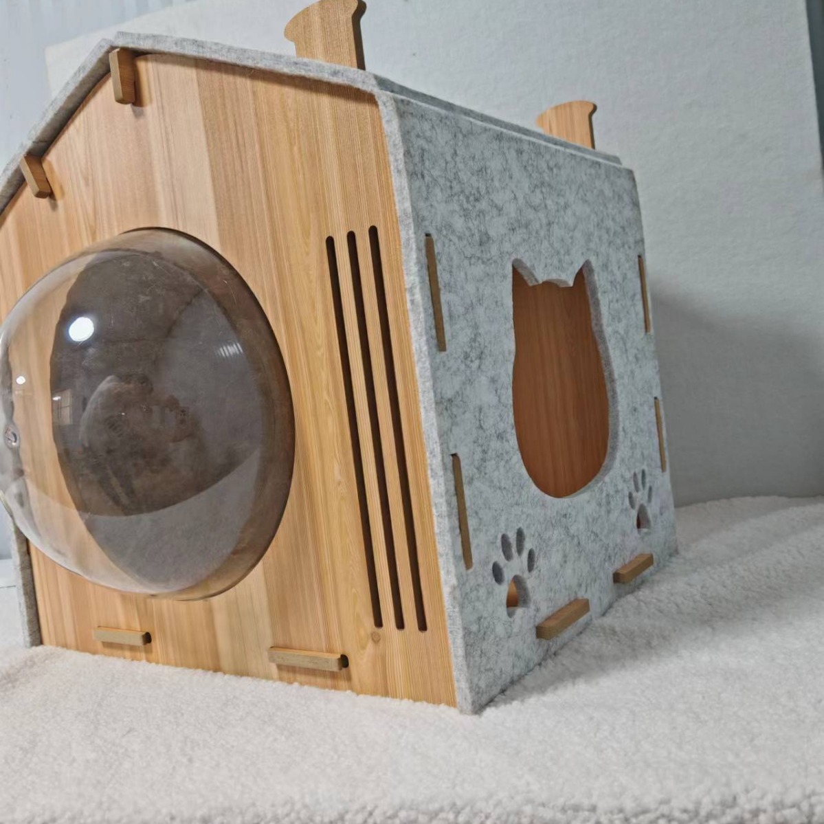 猫窝四季通用猫玩具多猫家庭窝太空舱猫房子猫窝凳网红小猫猫窝 details Picture