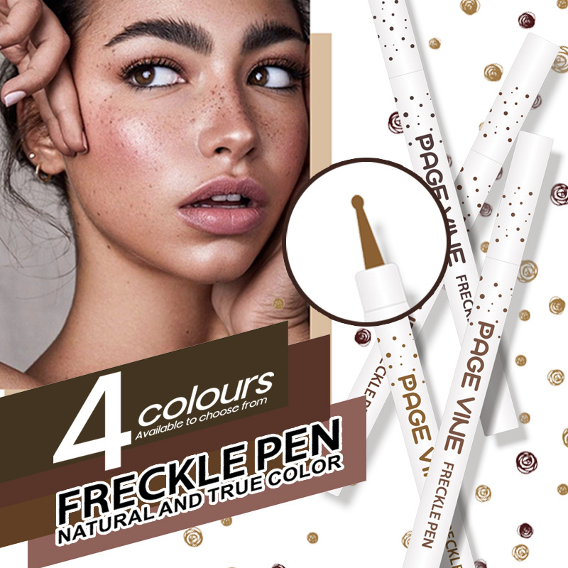 Cross-border makeup PAGE VINE European and American bestsellers, natural simulation color display, not easy to fade, makeup freckles and pen color