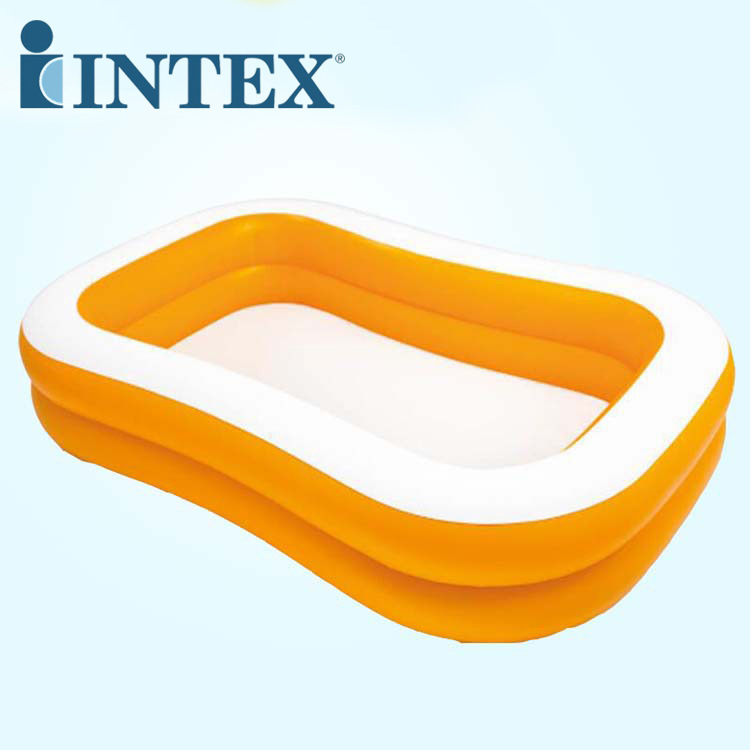 INTEX 57181豪华长方形加厚水池充气池游泳池家庭儿童游泳池家用洗澡池