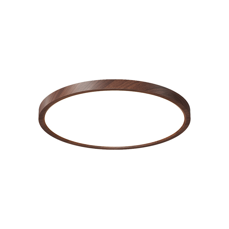 Lámpara de sala de estar de espectro completo cuidado de los ojos alta visualización cuidado de los ojos habitación de los niños lámpara de techo moderno y minimalista con grano de madera de origen lámpara ultrafina Item Picture