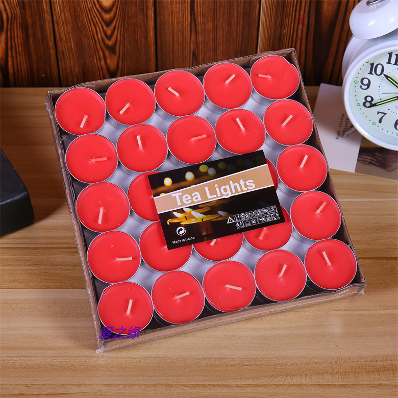 茶蜡50粒小蜡烛煮茶温茶壶加热火漆蜡融蜡KTV气氛蜡烛生日蜡