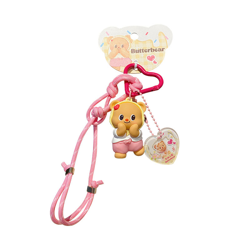 Genuine Butter Bear Fashion Show series dolls, keychains, delicate and cute female dolls, key chains, schoolbag pendants Item Picture