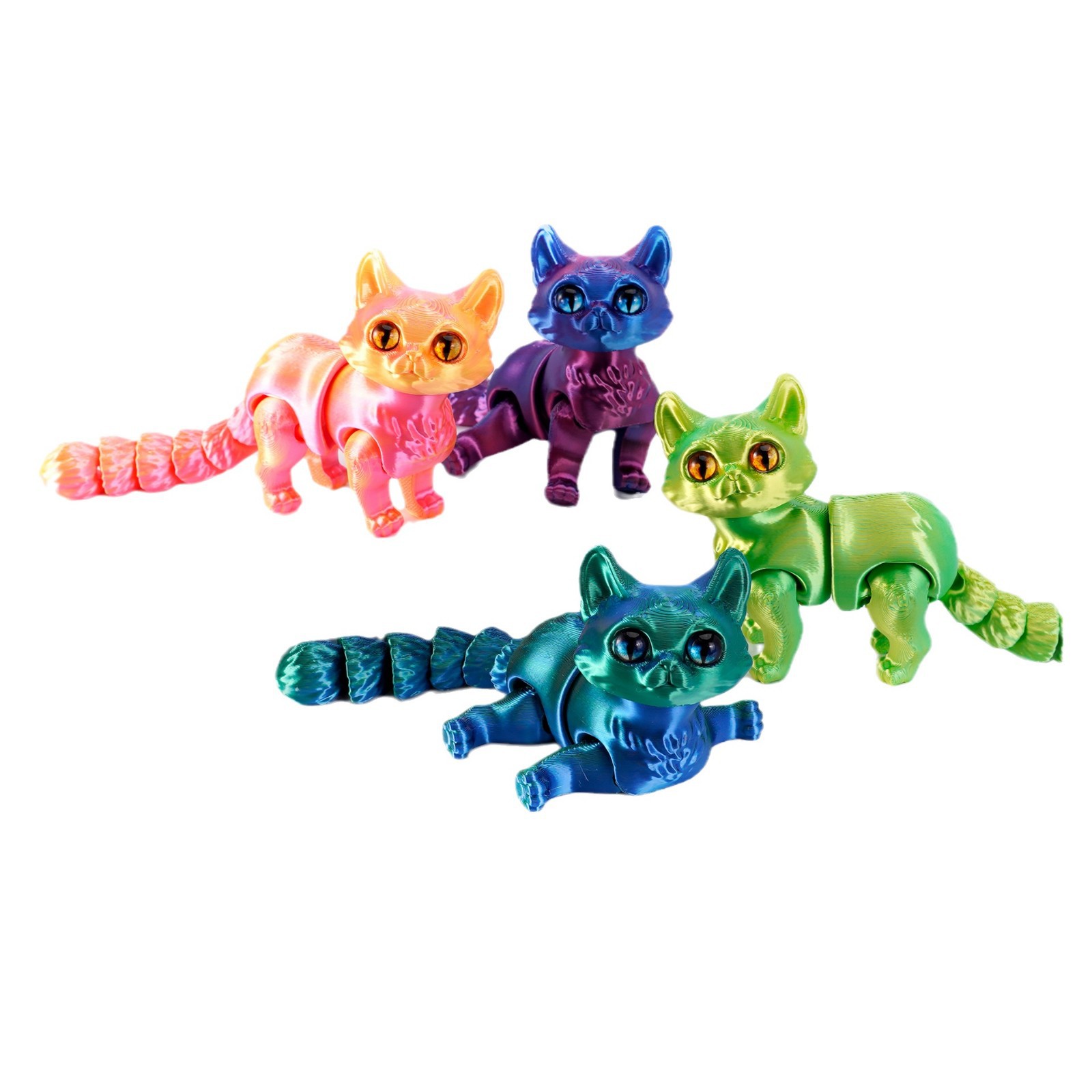 3D printed cute cats, new cross-border bestsellers, figurines, models, simulation toys, and animal cuteness Item Picture