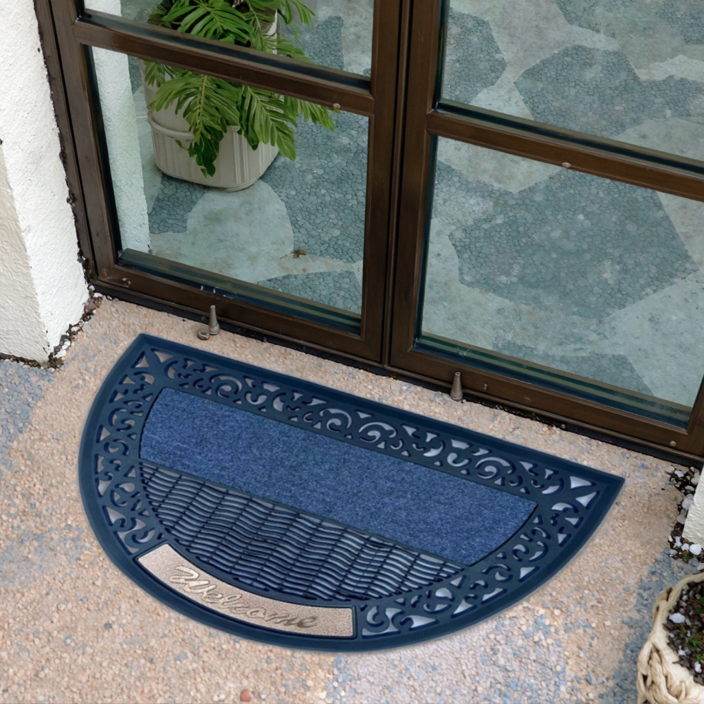 High-end rubber floor MATS for villa entrances, classic European-style entrance door foot MATS, natural rubber, anti-slip, wear-resistant and dirt-resistant