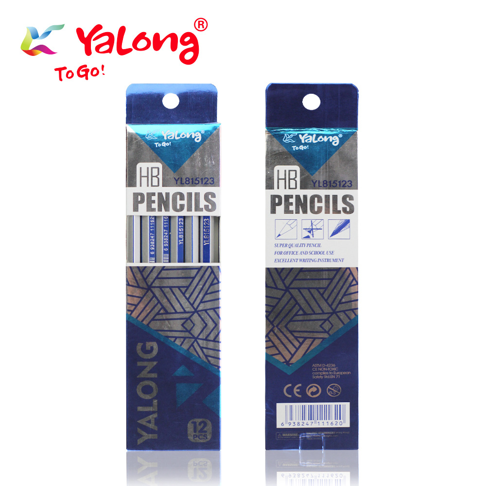 YLLL815123-12 التلاميذ/المدارس الذين لديهم أقلام رصاص قياسية عالية الجودة من الخشب السداسية الطبقات Specification image