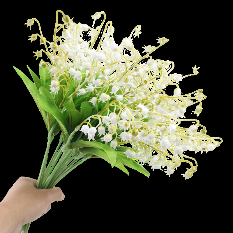 仿真花DIY发饰配件/假花/5朵塑膠花/仿真花/假花批发产品图