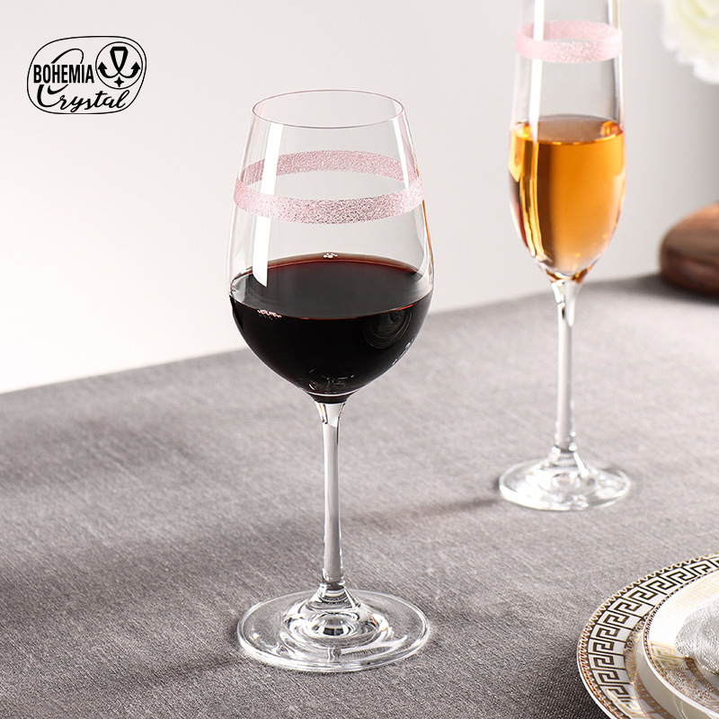 Czech Lexus imported creative European light luxury lead-free crystal cups, new multi-color cups, wine glasses, light home Application Scenario