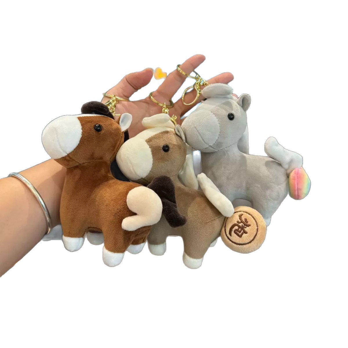 Fragrance creativity, money right away, Little Warhorse plush toy, keychain, bag, pendant, Horse Year zodiac doll supply Item Picture