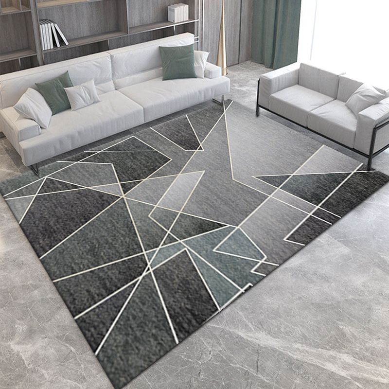 3D light luxury style carpet floor mat, full carpeting beside the bedroom bed, home living room decoration sofa blanket Specification image