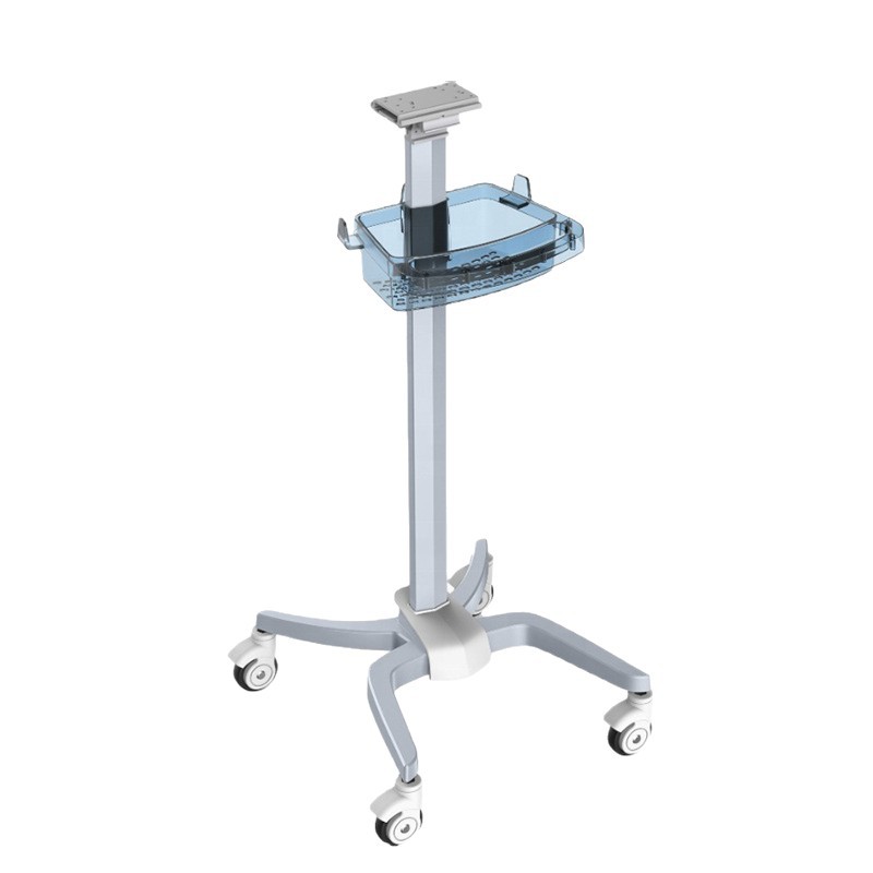Cross-border exclusive monitor trolley, convenient for assembly, medical mobile small trolley stand, aluminum alloy medical trolley Item Picture