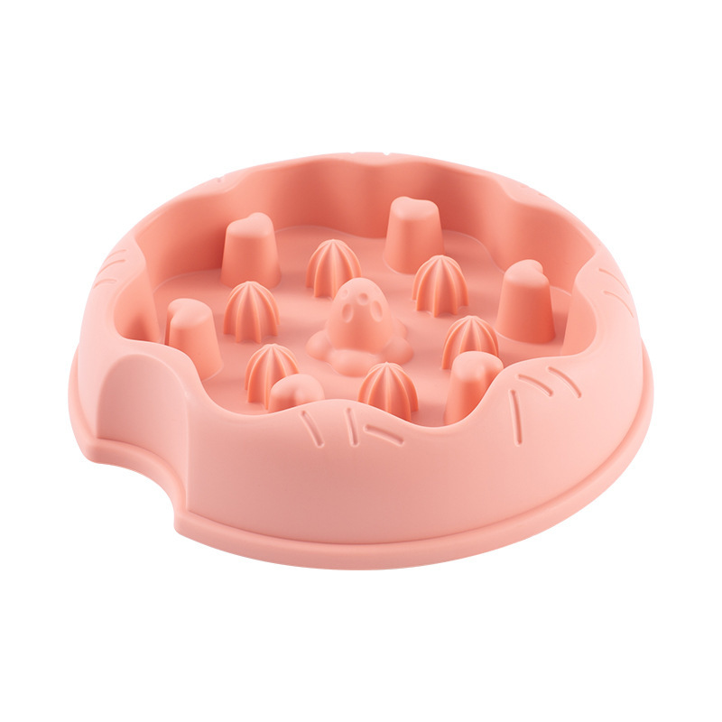 Wholesale of pet slow food bowls, anti-choking and anti-quick swallowing integrated slow food bowls, donut style dog plastic bowls Application Scenario