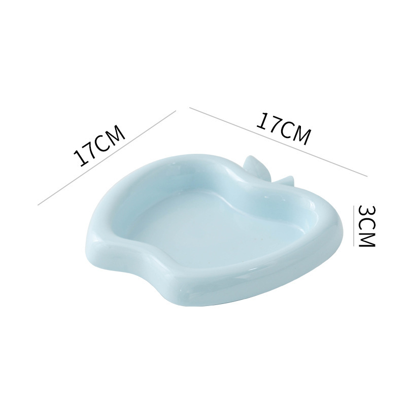 Ceramic cat food bowl, pet dog bowl, anti-black chin, cute and high appearance level, protecting cervical vertebrae, water bowl and rice bowl, anti-tipping Item Picture