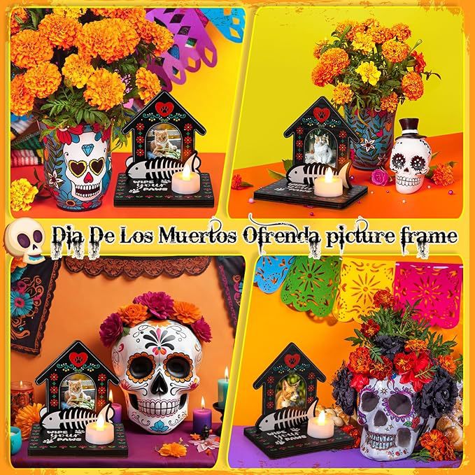 Cross-border wooden pet candlestick photo commemorative wooden photo frame decoration table decoration party decoration Application Scenario