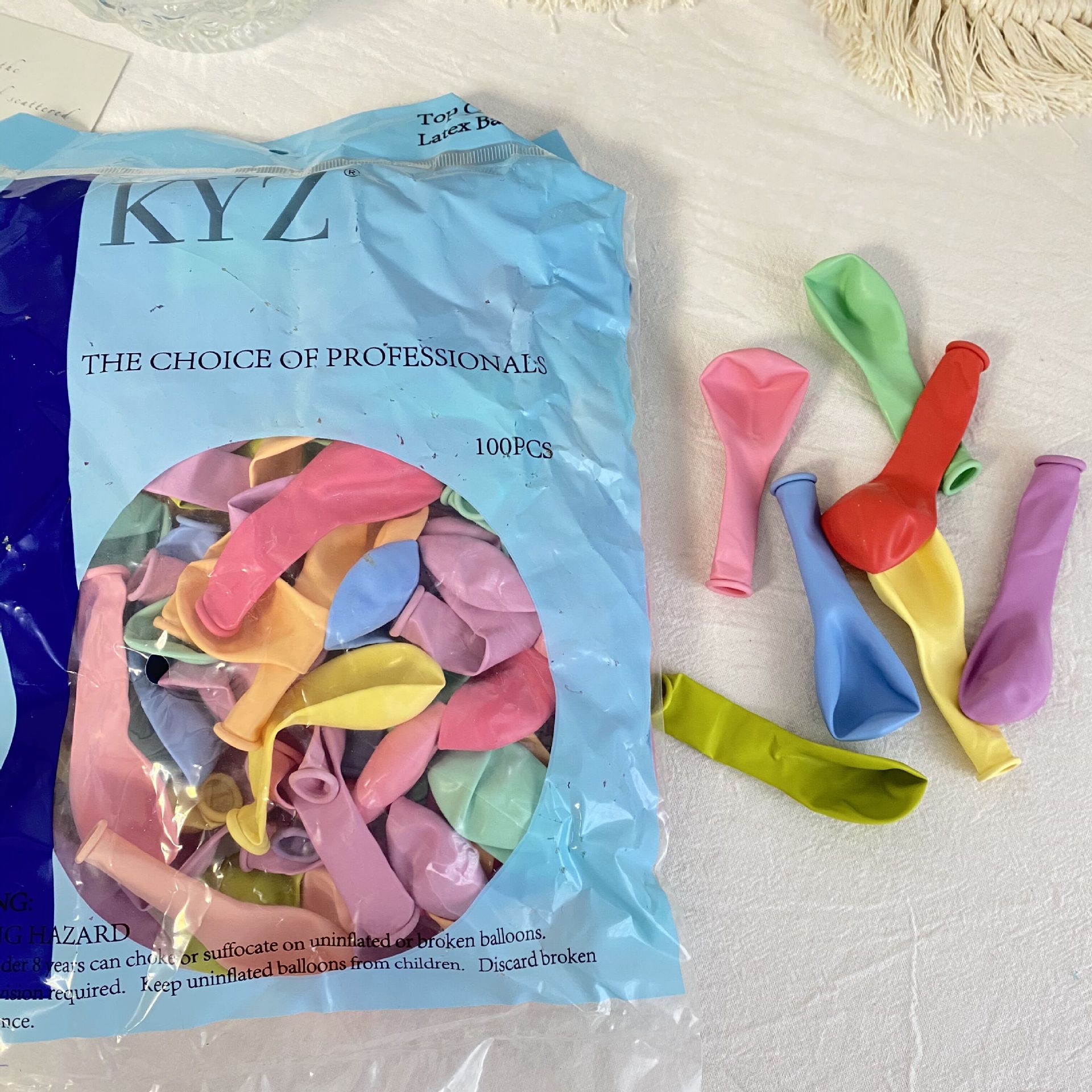 Thickened balloons, children's round balloons, birthday and wedding decorations, 5-inch candy balloons, party-shaped balloons Specification image