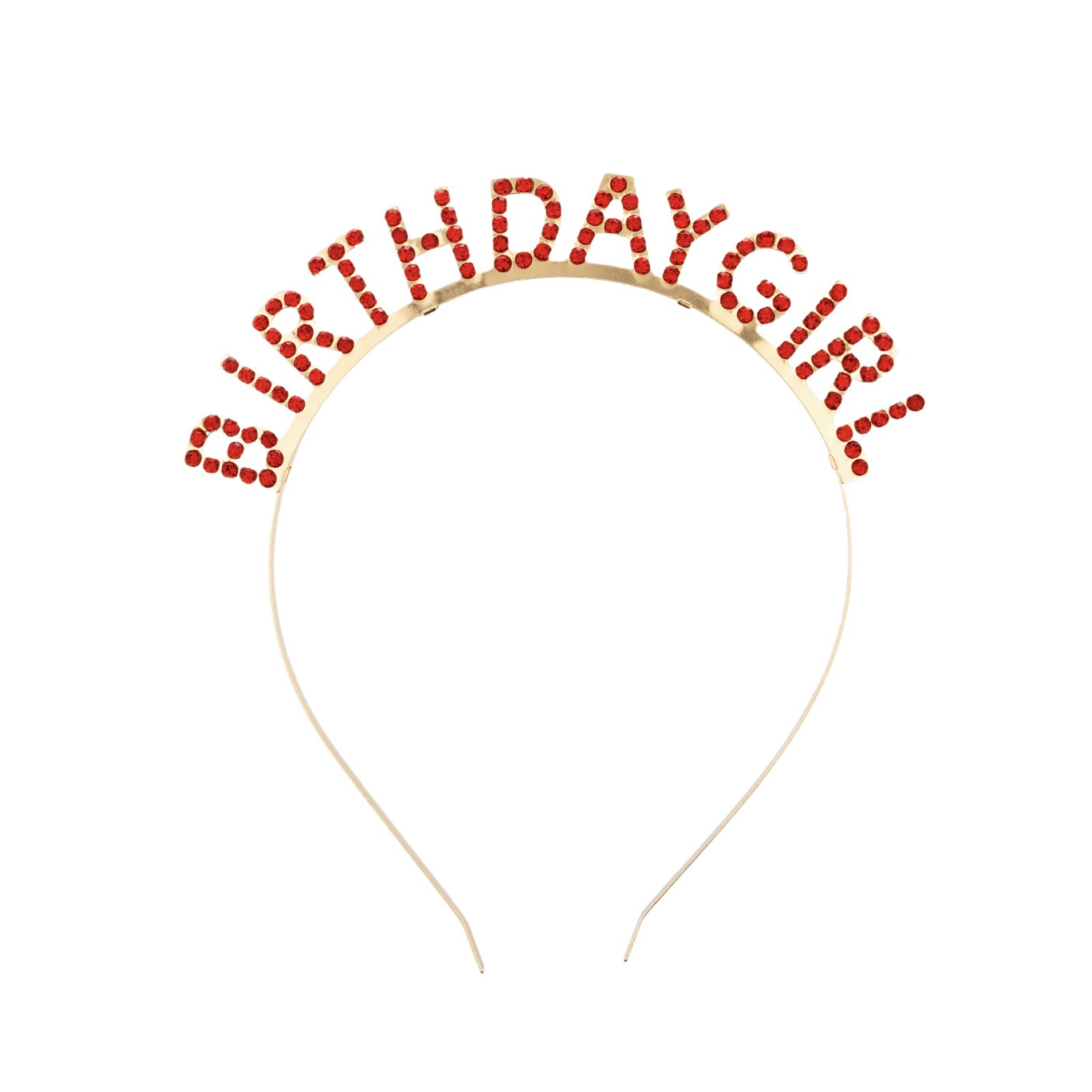 BIRTHDAY GIRL Nine-color Birthday Girl Sparkling diamond headband Children's headband Item Picture