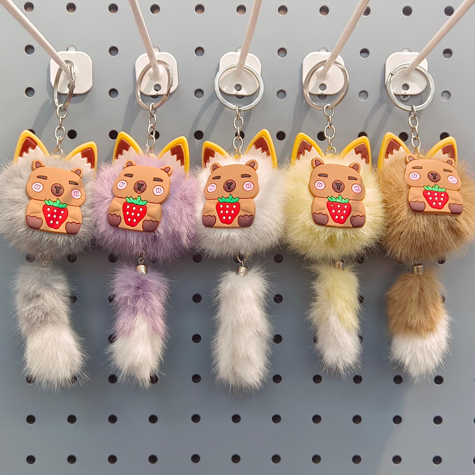 可爱卡通钥匙扣毛绒娃娃公仔包包挂件车钥匙链配饰小礼品批发