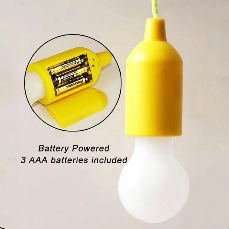 LED mini portable multi-color pull cord light, retro tent, camping chandelier, gentle warm light, emergency night light details Picture