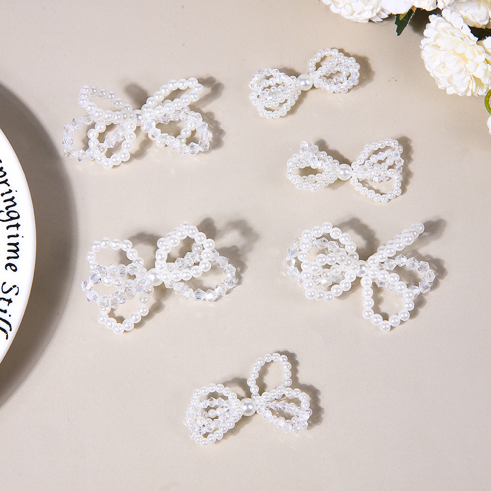 DIY hand-woven pearl knots, hat accessories, hair accessories, earrings, bags, Hanfu, shoe accessories, chest ornaments, clothing accessories and decorations