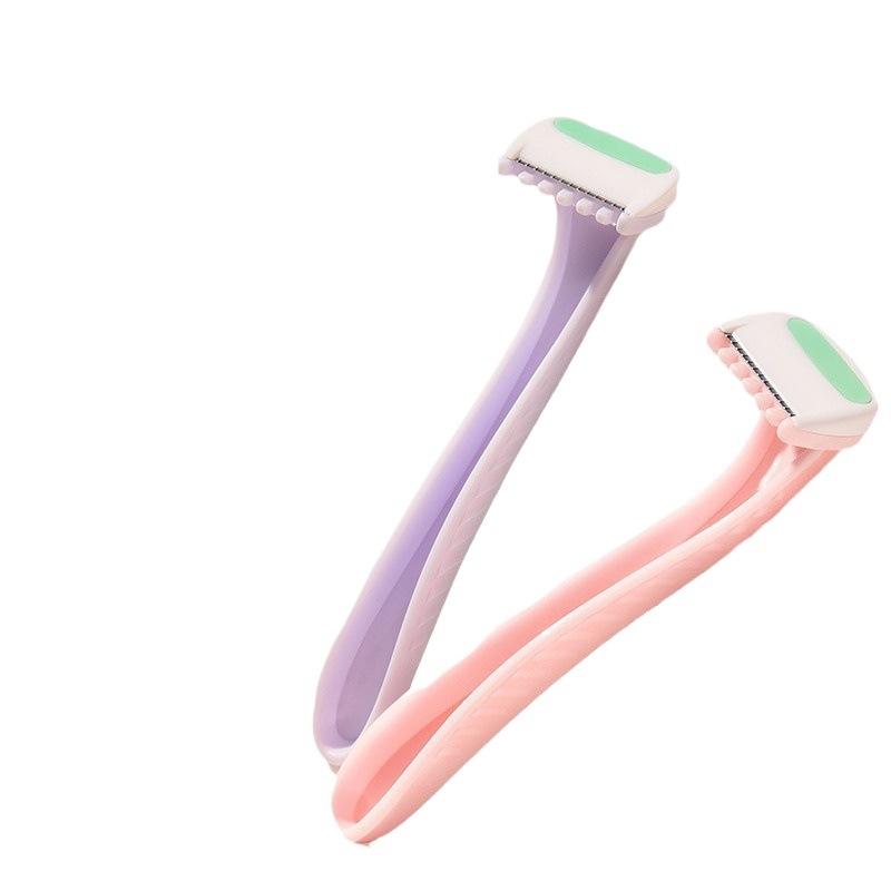 Manual shaving knife for women, a perfect shaving tool. Aloe vera lubrication, anti-scratch, suitable for armpits and the whole body Item Picture