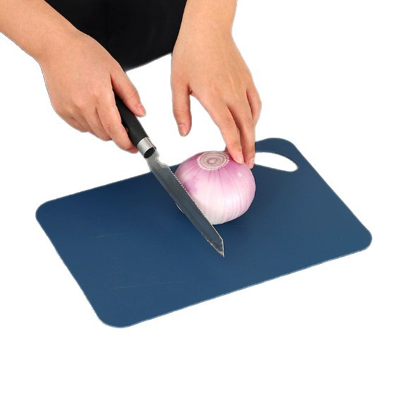 简约彩色菜板四件套塑防滑菜板厨房案板生鲜果蔬砧板辅食切板白底实物图