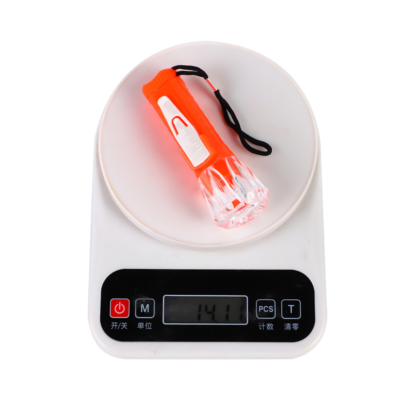 Hot-selling transparent mini toy flashlight, electronic light-emitting portable LED lamp, plastic small flashlight gift direct sales details Picture