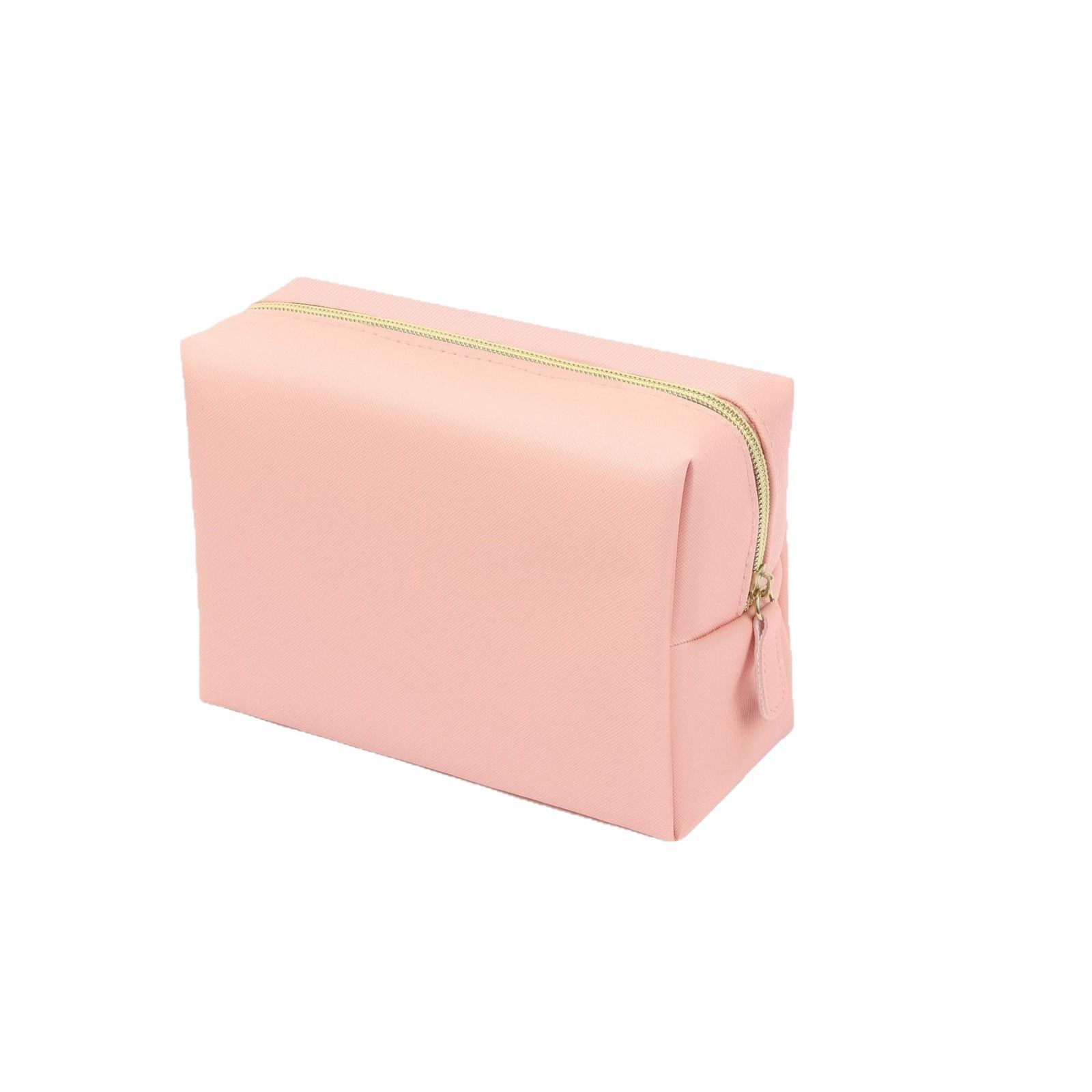New PU square cosmetic bag, travel portable toiletry and storage bag, high-end waterproof women's octagonal cosmetic bag Item Picture