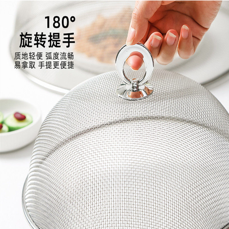 Factory direct supply of stainless steel round vegetable covers for household dining tables, mosquito-proof covers, dust-proof dining table covers, and food covers Application Scenario