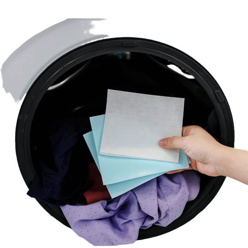 防串染吸色片包装袋家用洗衣防染皂片防串染袋白底实物图