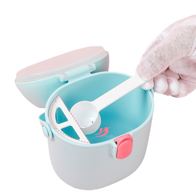 Infant formula milk powder box, portable hand-held large-capacity storage tank for going out, home sealed and fresh-keeping complementary food storage box Item Picture