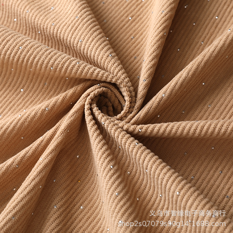 Corduroy 8-pit hot diamond all-polyester jewelry packaging diy fabric manufacturer's in-stock luggage webbing accessories bestseller Application Scenario