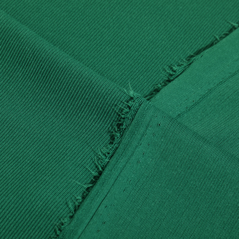 2023 New style knitted ribbed fabric 2*1 cool silk cotton ribbed fabric stretch and drape wide-leg pants vest fabric Specification image