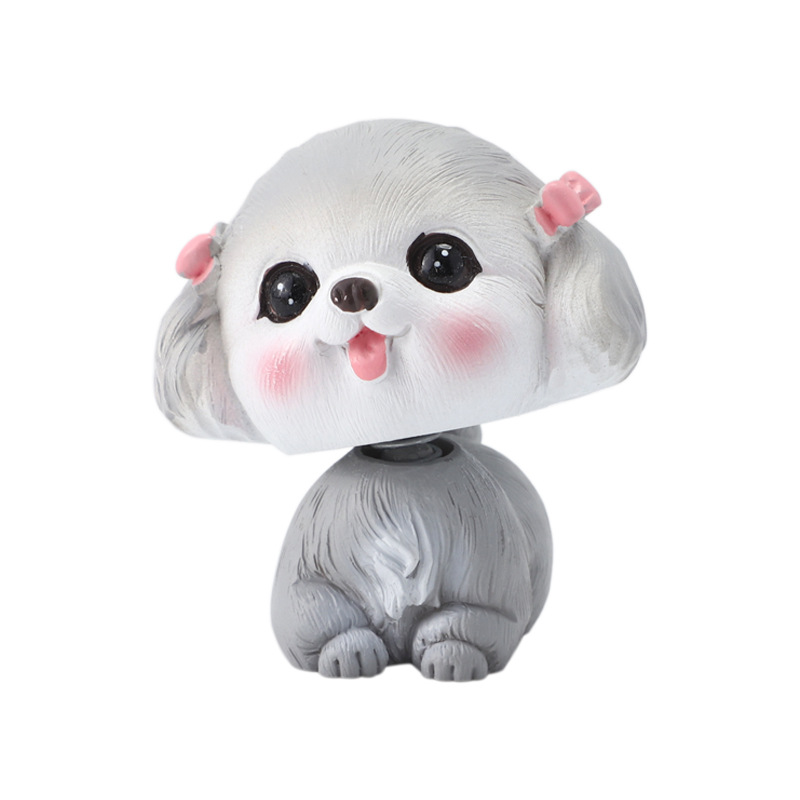 Creative animal car shaking head ornaments, pet star language decorations, car ornaments for your girlfriend as festival gifts, desktop solution Application Scenario