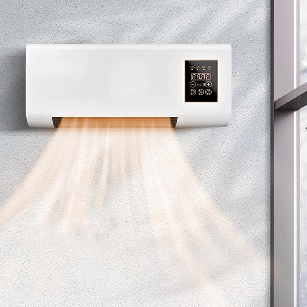 Cross-border 110V-220V warm air blower, British, European, Australian and American standard warm air, wall-mounted electric heater, home bathroom, bedroom details Picture