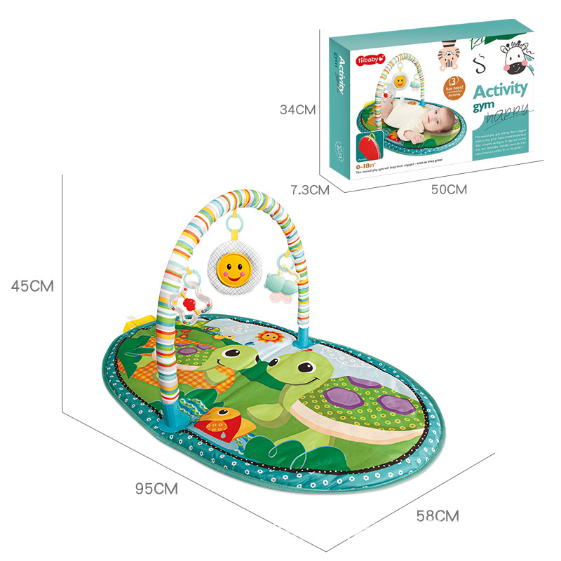 Cross-border baby fitness frame toys, crawling MATS, game blankets with bells, early education and intelligence toys for babies aged 0-3 Specification image