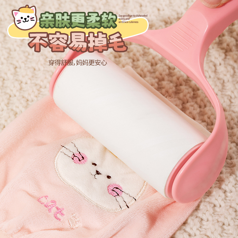 儿童袖套防水防污保暖袖套可爱宝宝护袖小孩儿童卡通绒布秋冬袖套详情图3