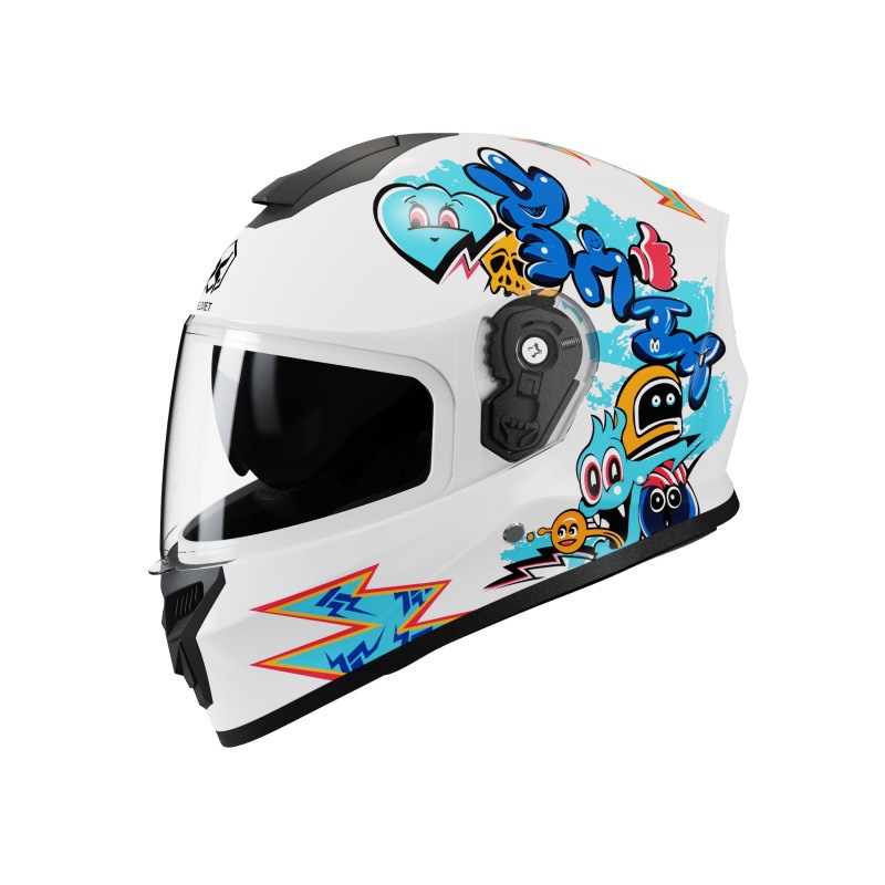 New national standard Class A children's helmets, 3C certified electric vehicle helmets, all-season universal cartoon children's motorcycle safety helmets Item Picture