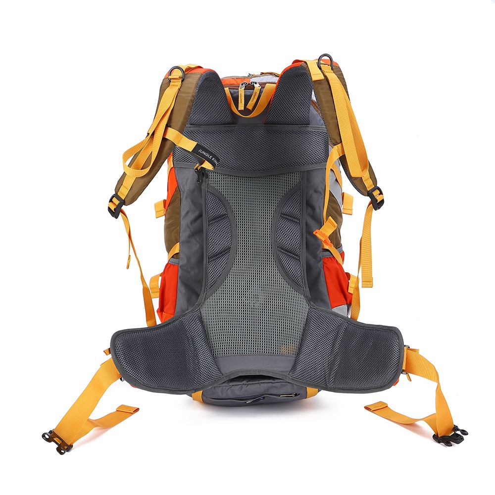 Cross-border mountaineering bag, men's outdoor large capacity backpack, waterproof hiking and cycling backpack, travel bag, 50L Item Picture