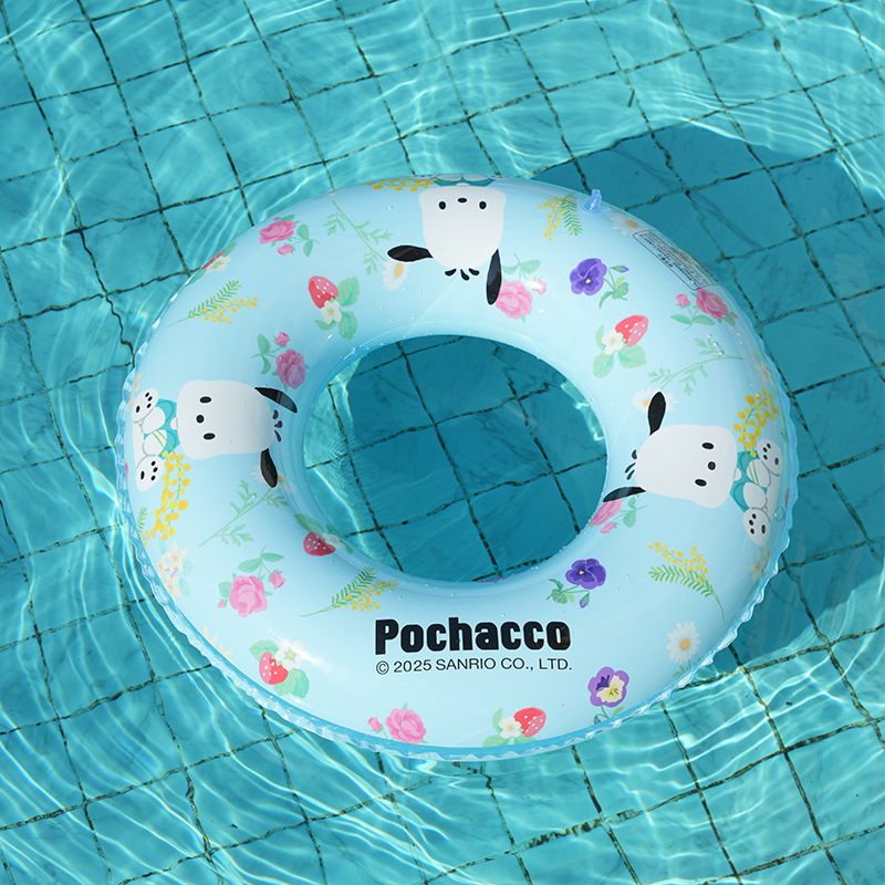 Sanrio genuine thickened swimming rings, children's life buoys, inflatable Kuromi KT underarm rings, safety swimming rings wholesale details Picture