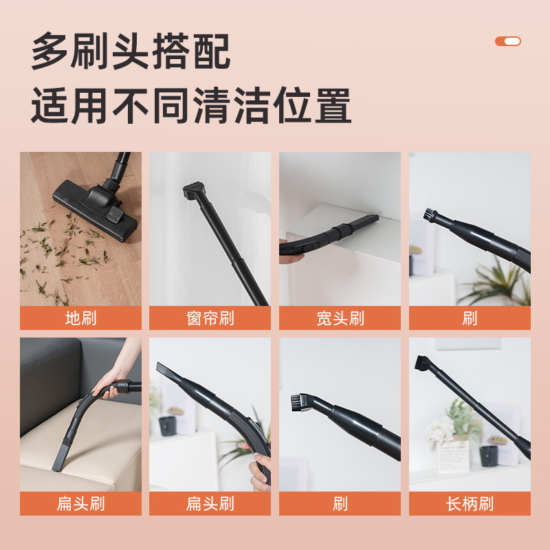 Household vacuum cleaner, high suction power, strong, small, quiet, dry and wet dual-purpose bucket vacuum cleaner, industrial details Picture