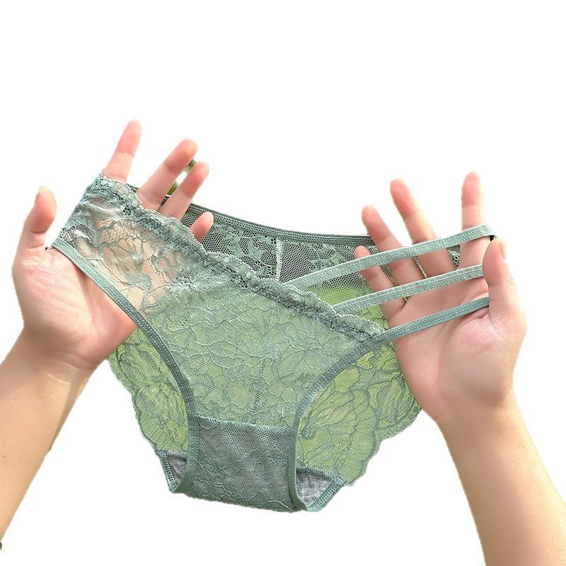 There are multiple styles of women's underwear available, including purple lace high-waisted pure cotton tight-fitting underpants and cartoon sexy thongs Item Picture