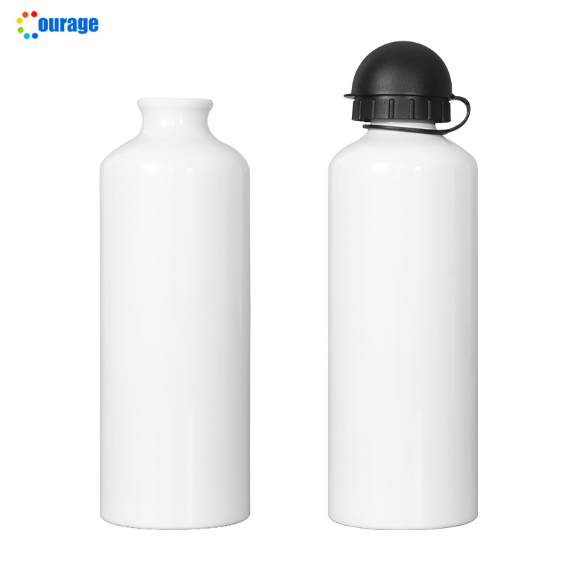DIY heat transfer sports water bottle, printable coating water bottle factory direct sales, color-changing cup water bottle aluminum printing Item Picture