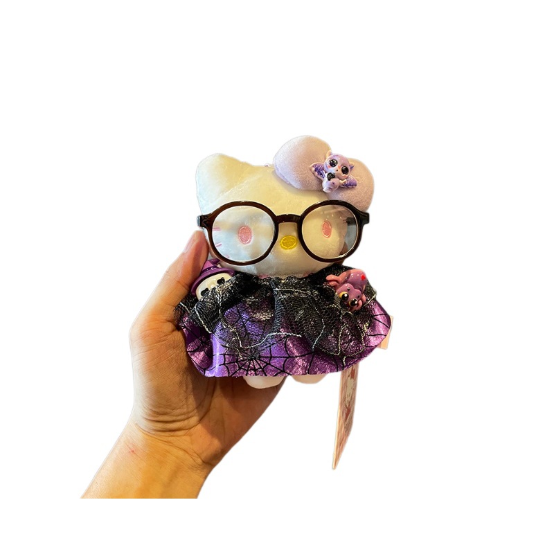 Cute Halloween secondary creation plush figurines hellokitty, keychains, bags, pendants and small gifts Item Picture