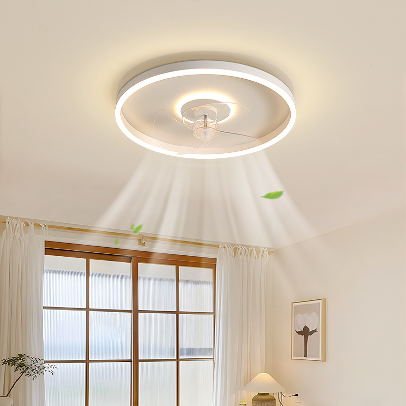 Lámpara de ventilador dormitorio lámpara de techo comedor moderno y minimalista cabeza de cabeza cabeza de ventilador nordic cloud niños habitación luz L263 Specification image