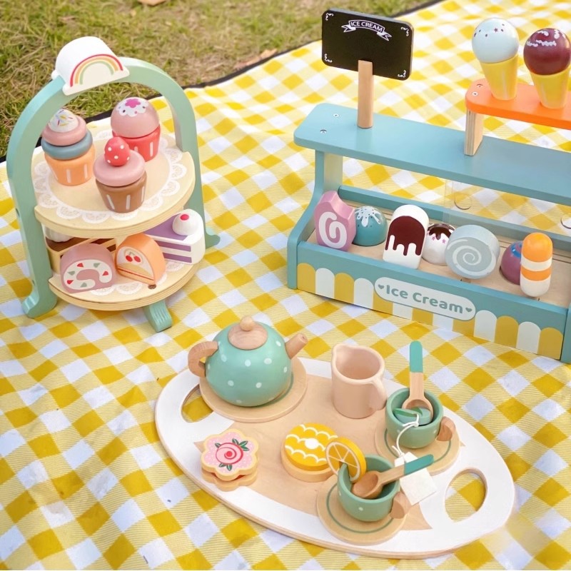 Free shipping, role-playing simulated teapots and tea sets, girls' afternoon tea, kitchen children's toys, kindergarten birthday gifts