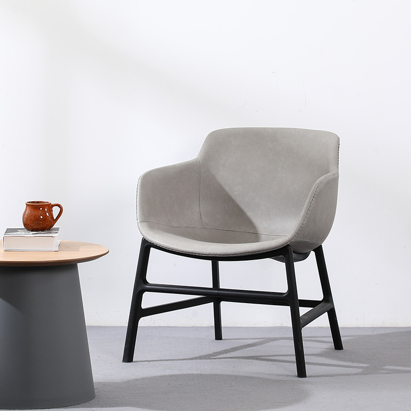 Nordic Star casual chair, backrest, home dining chair, simple bedroom, living room, desk, negotiation chair, fabric single sofa chair