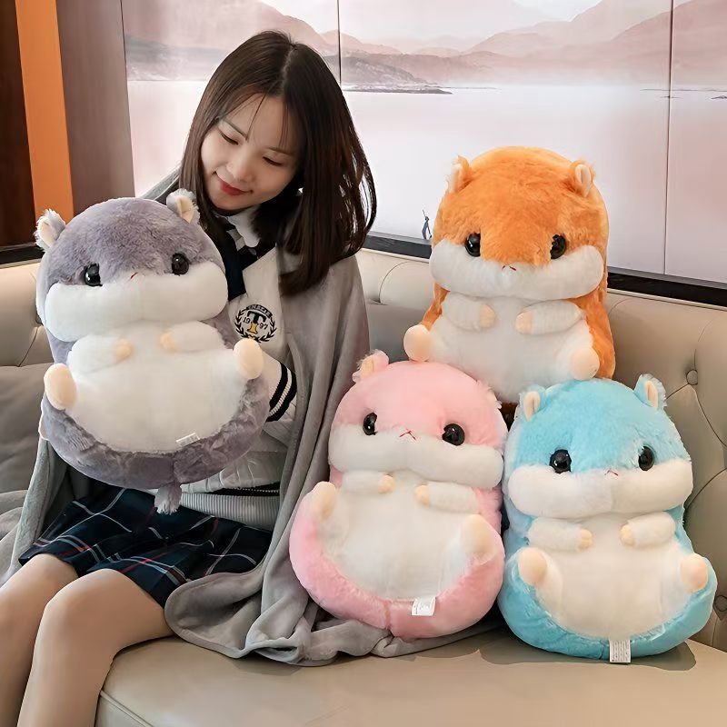 仓鼠毛绒玩具公仔布娃娃小玩偶睡觉抱枕女六一儿童节生日礼物可爱