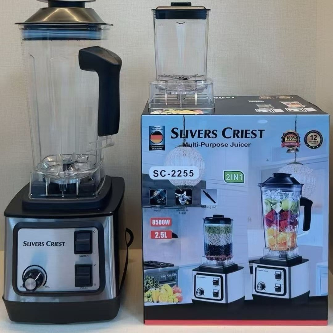 Cross-border export silent food processors, commercial double-cup high-power fruit and vegetable juicers, smoothie makers, household blenders Application Scenario